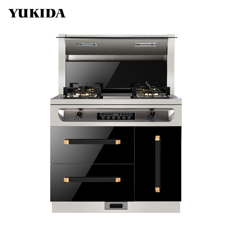 YUKIDA集成灶廚房 B14 環(huán)保灶 抽油煙機(jī)套餐 集成灶側(cè)吸式 消毒柜 支持液化氣/天然氣/人工煤氣